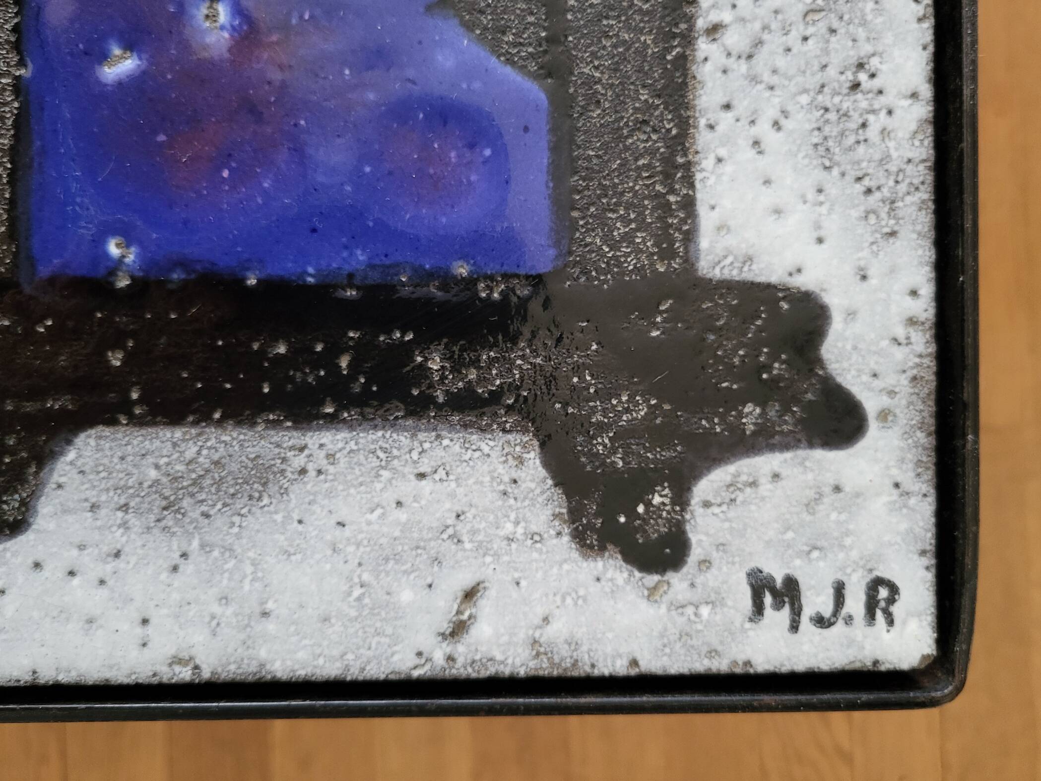 Madoura Jouver Coffee Table Wood and Ceramic Scandinavian Design France 1960