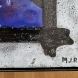 Madoura Jouver Coffee Table Wood and Ceramic Scandinavian Design France 1960