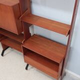 Mid century modular teak bookcase AV Arredamenti 1960s