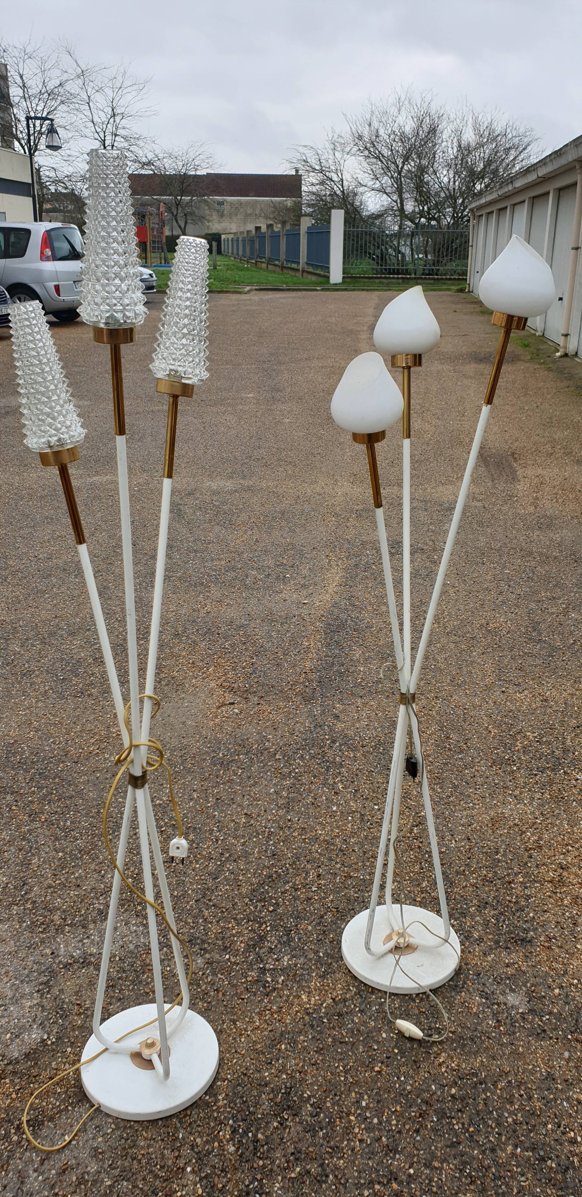 Lamppost 3 vintage lights