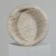 Vintage mid century handmade italian travertine stone bowl