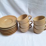 Vintage village stoneware mugs