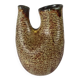 Double vase in the style of Accolay, speckled stoneware, 1960-70.