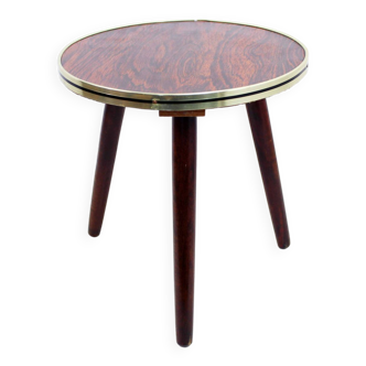 Round formica plant stand pedestal
