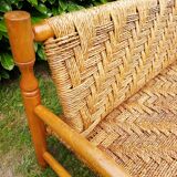 Wooden sofa and rope 50s