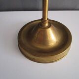Lampe ancienne laiton et tulipe pate de verre