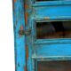 Buffet en teck birman avec patine bleue d'origine