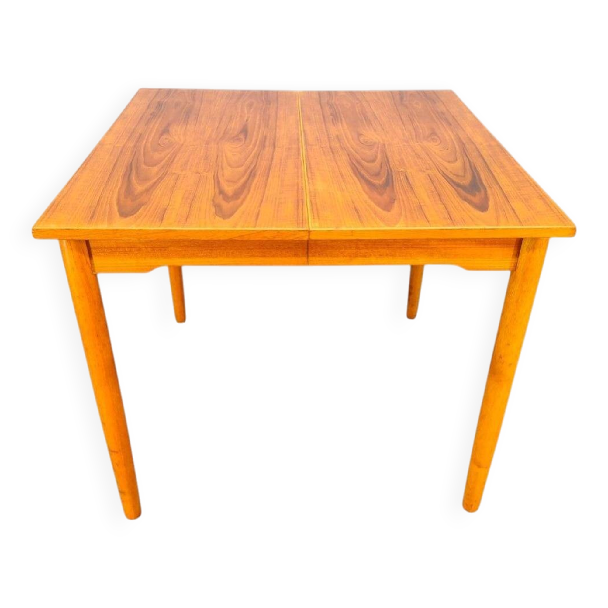 Danish Mid Century Teak Extendable Dining Table, 1960s