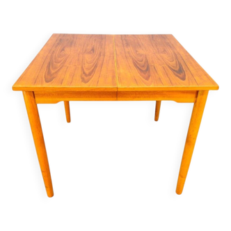 Danish Mid Century Teak Extendable Dining Table, 1960s