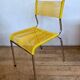 Series of 4 vintage chairs scoubidou of the 1950s