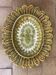Oval serving dish with gadroons in faience or polychrome majolica.