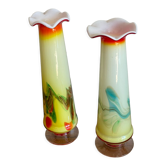 Duo de soliflores à collerette