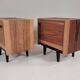 1970s bedside tables, set of 2