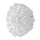 Plafonnier des années 70 en verre moulé