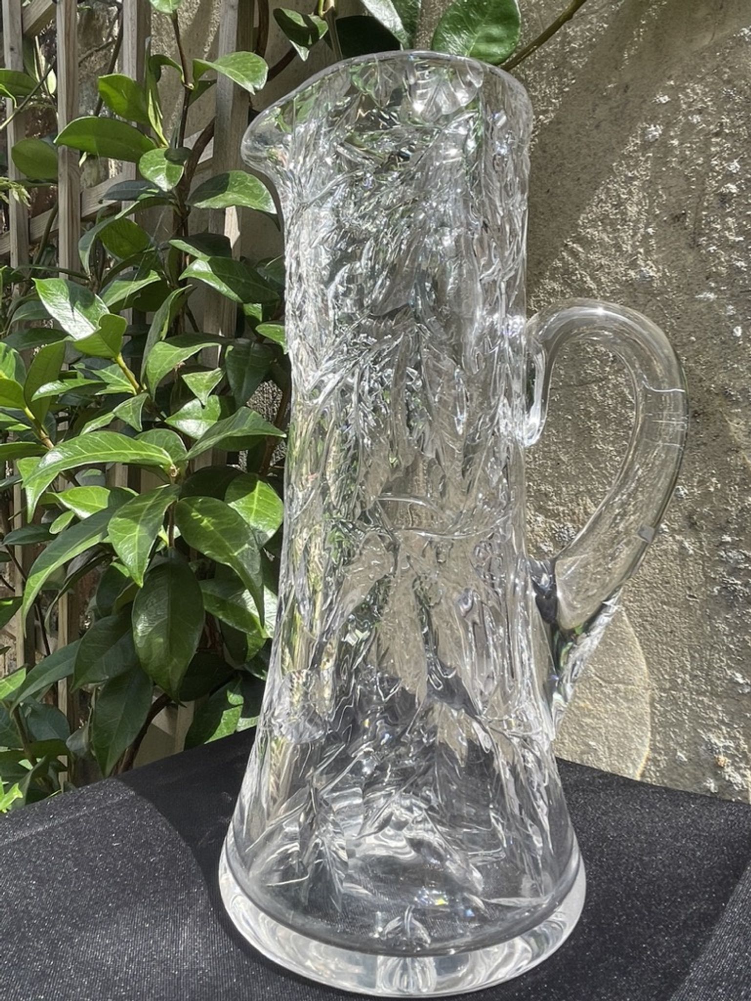 Lemonade pitcher – Blown and cut crystal - Vintage