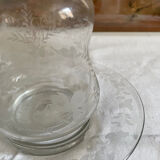 Carafe and flowered saucer