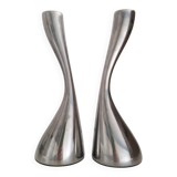 Pair of Danish candlesticks by Mencke & Vagnby Nuance