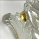"Palmette" Art Deco Wall Light – Bronze signed Vasseur VH no. 5027 & Ezan Glass