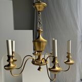 Lustre doré hollandais à 6 bras de lumière D50