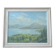 Tableau, peinture a l huile lac du salagou