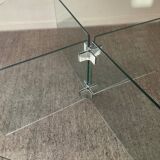 Vintage Ikea glass coffee table
