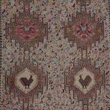 Vintage Turkish Oushak Handwoven Rug 123x195 cm