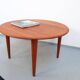 Table basse Wikkelso, teck, années 1960/70, Danemark