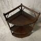 70s rattan corner cabinet