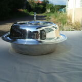 Silver metal covered legumier