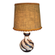 large ceramic lamp from the 70s with retro lighting