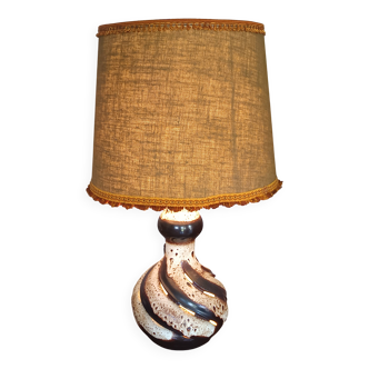 large ceramic lamp from the 70s with retro lighting