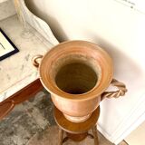 Glazed stoneware amphora