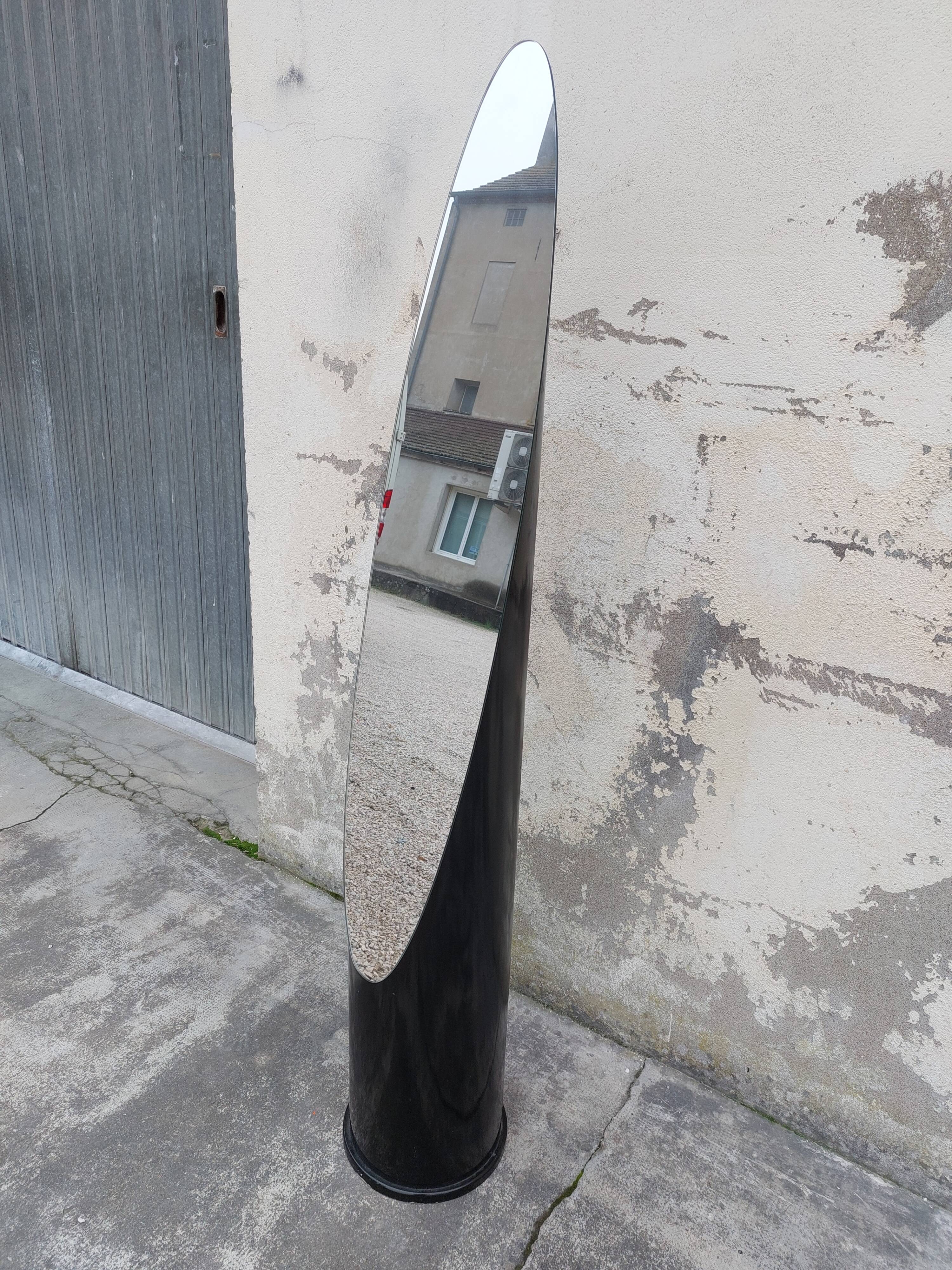 Miroir sur pied vintage année 80