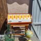 vintage orange bread hutch 70s