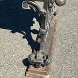 Lectern, restaurant or store counter in wood and wrought iron