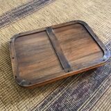 Bistro service tray 1900 solid mahogany