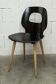 Chaie Baumann model eye 1960 moulded plywood black and wood
