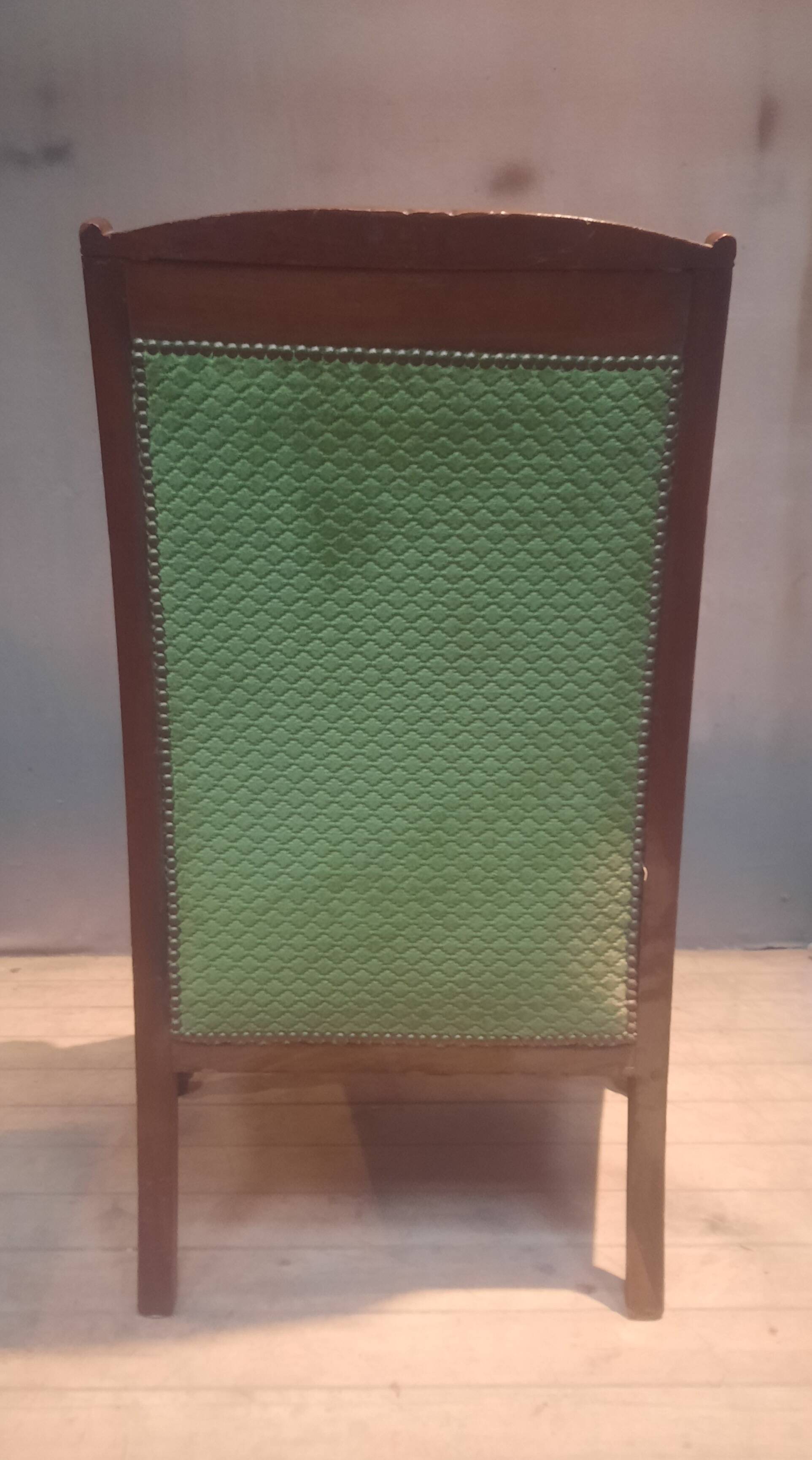 Empire bergère in mahogany veneer