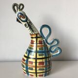 Zoomorphic ceramic bottle, Kéraluc, Georges Allier, 1950s