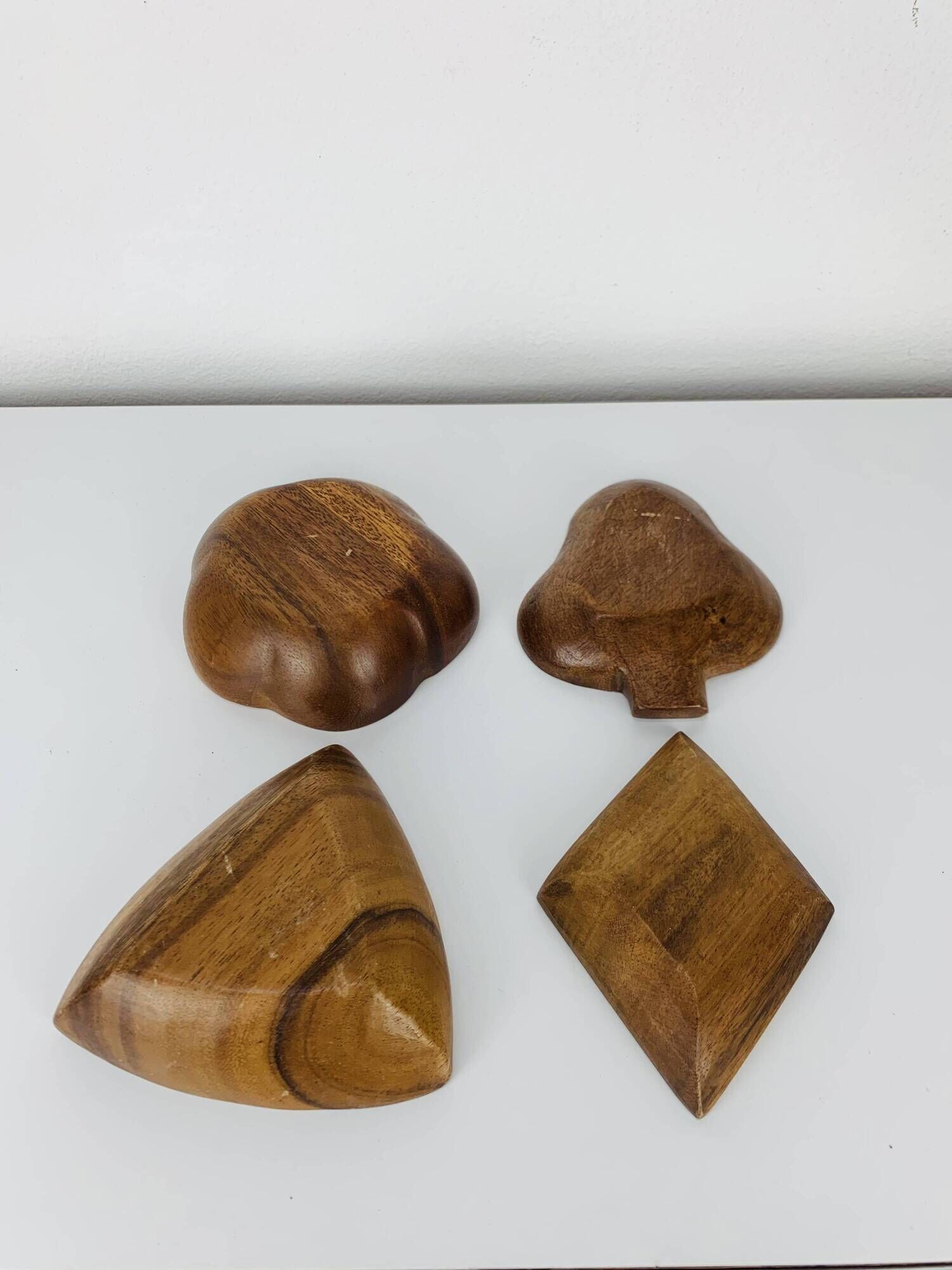 4 Scandinavian teak ramekins, 1960s