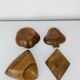 4 Scandinavian teak ramekins, 1960s