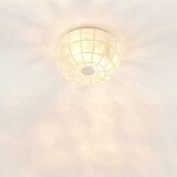 Mid Century Glass Ceiling Light From Limburg, Germany, 1960s/1970s