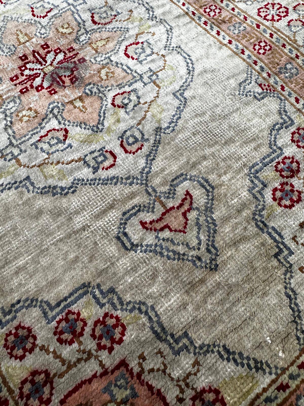 Turkish silk rug 70cm x 40cm