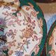 Set of 6 earthenware plates from Sarreguemines, Minton model 248.