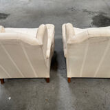 Vintage wingback armchairs
