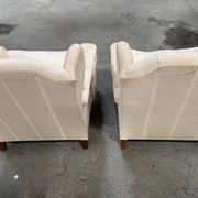 Vintage wingback armchairs