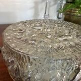 Vintage molded glass ceiling lamp