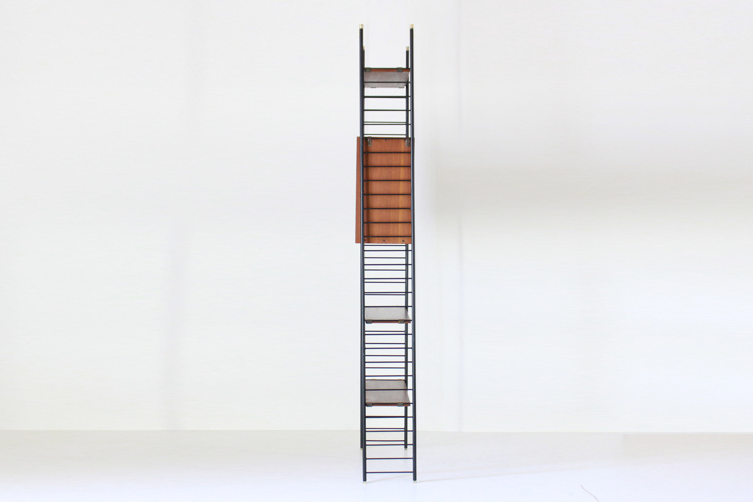 1960s vintage teak bookshelf in scandinavian style