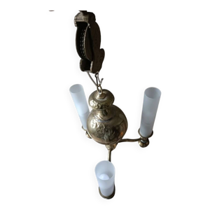 lustre en laiton vintage