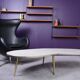 Free-form coffee table dating from the 60s,